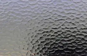 Cathedral patterned glass sample